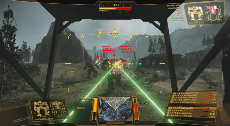 Mech Warrior Online Game: View 2